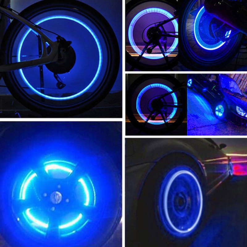 1 Cặp Đèn Led Neon Gắn Van Lốp Xe Đạp