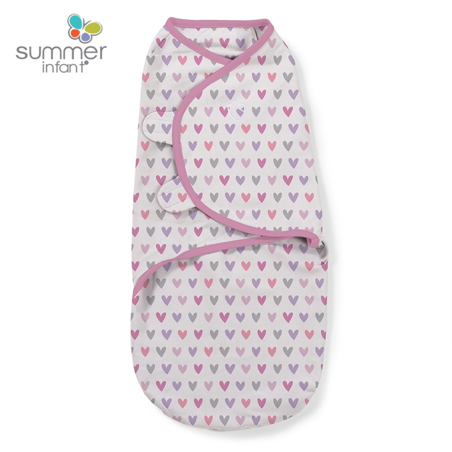 Ủ kén cotton cho bé Summer Infant Swaddle Me, chăn quấn cotton bé sơ sinh - Monnie Kids