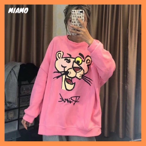 [Freeship] Áo Sweater hồng hình con hổ thời trang Miamo TP291