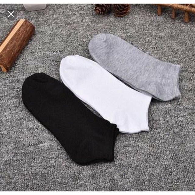 Combo Tất trơn cổ thấp 100 đôi 300k