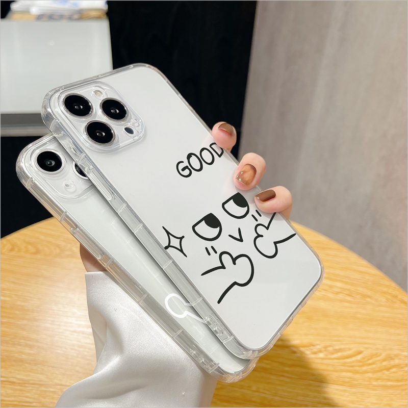 Ốp lưng iphone Ốp điện thoại Suntaiho TPU trong suốt hình vui nhộn thích hợp cho iPhone 13 12 11 X Xs XR Pro Max 8 7 Plus 6 6s