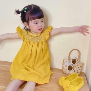 Đầm smock đôi mẹ và bé cánh tiên vàng