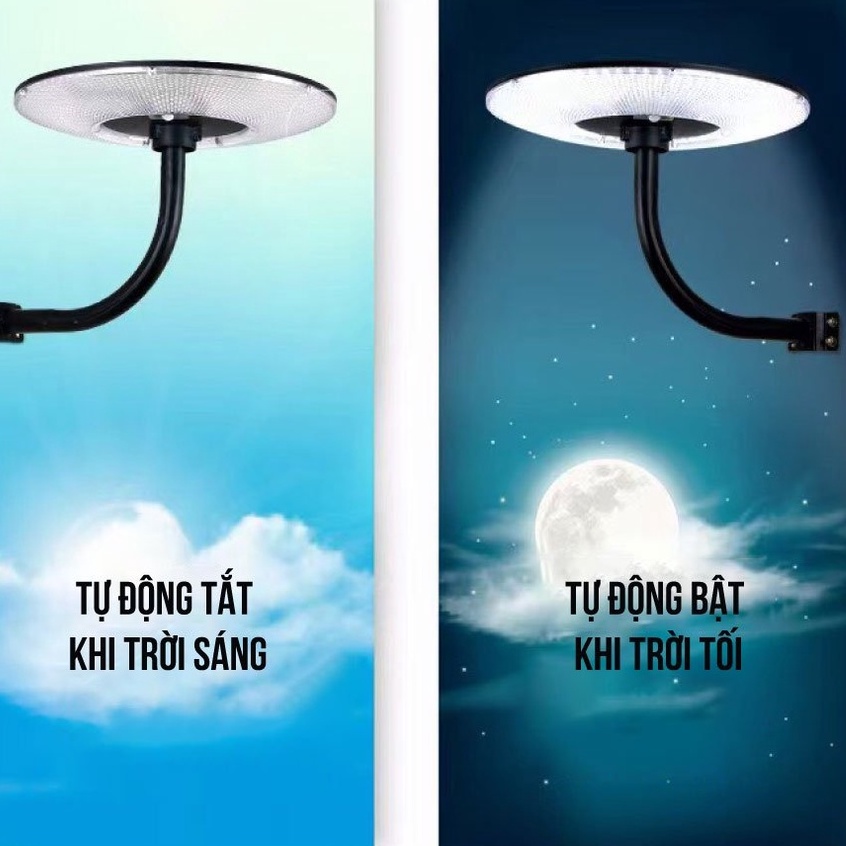 Đèn năng lượng mặt trời đĩa bay UFO công suất 300W, Đèn chiếu sáng sân vườn UFO 200W, Bảo hành 2 năm tiêu chuẩn IP67
