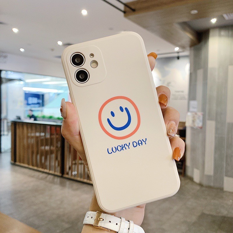 Ốp lưng BVC cạnh vuông giả 14 mặt cười 6 5s/6/6plus/6s/6splus/7/7plus/8/8plus/x/xr/xs/11/12/pro/promax/13/14Promax