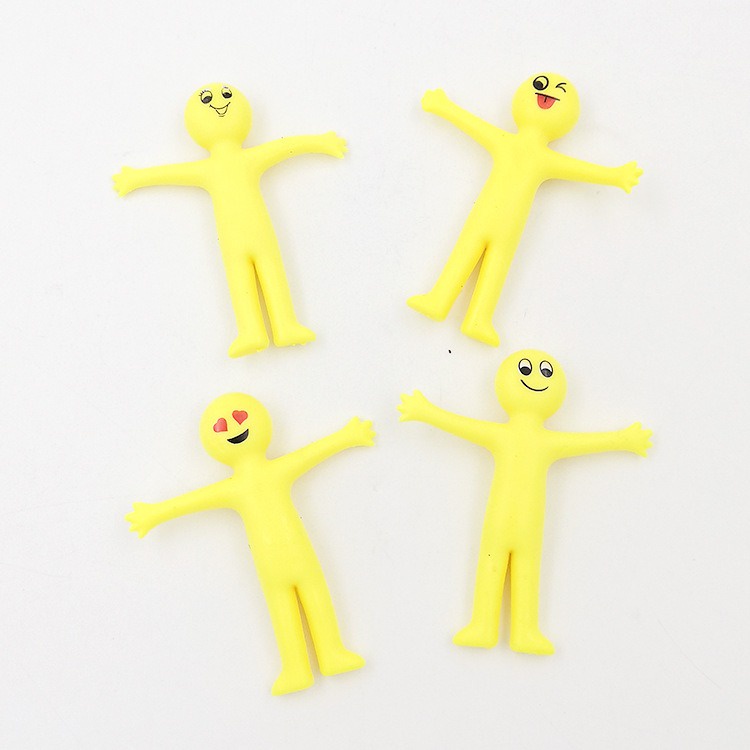 Squishy Người Vàng Nhỏ Minion Có thể kéo dài co giãn đàn hồi chơi vui nhộn Người Nhện Leo Tường
