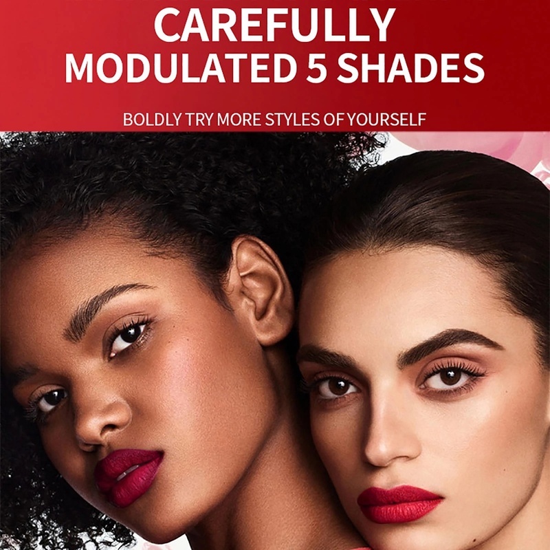 Son Lì Mini Mịn Mượt Như Nhung Kháng Nước Và Lâu Trôi 5 Màu Tùy Chọn Thiết Kế Hình Viên Thuốc Độc Đáo