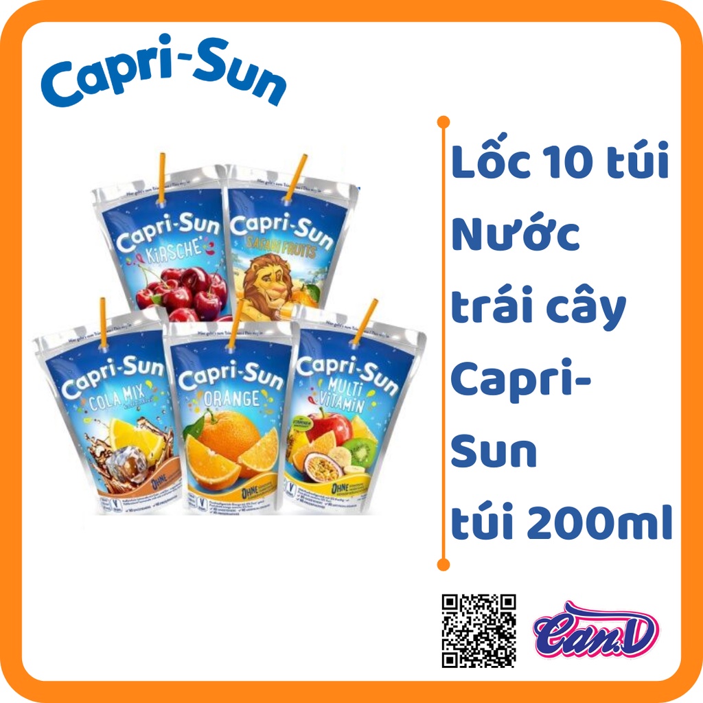 Lốc 10 túi Nước trái cây Capri-Sun 200ml