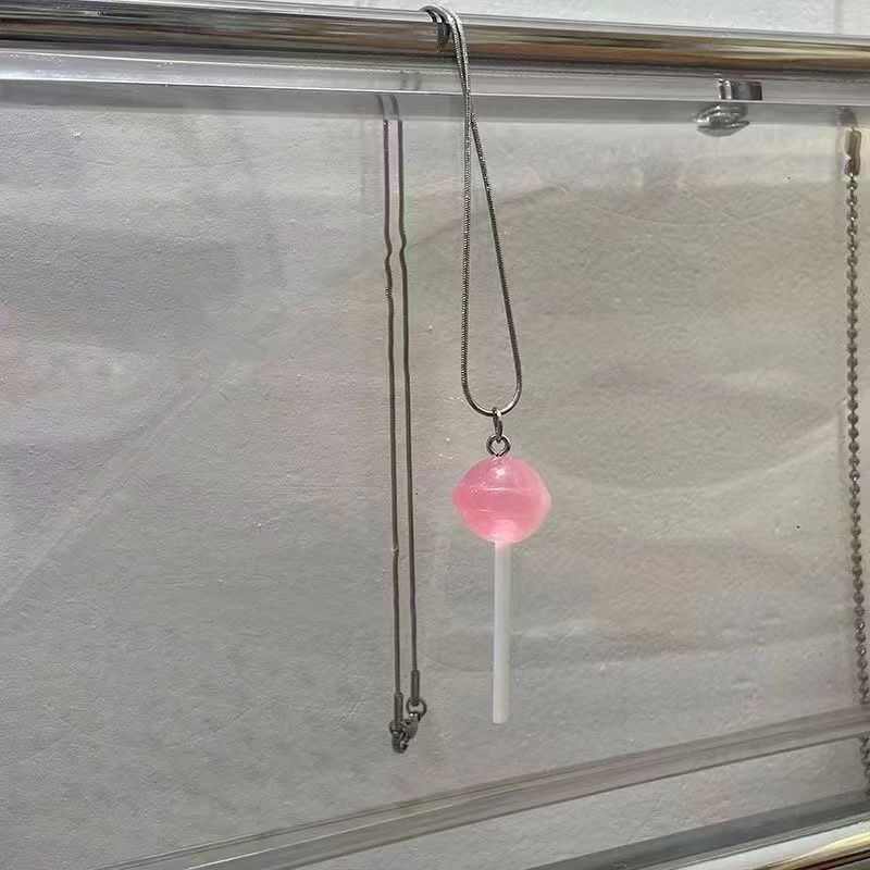 Vòng cổ Mặt Hình Kẹo Mút Dễ Thương Dành Cho Cặp Đôi