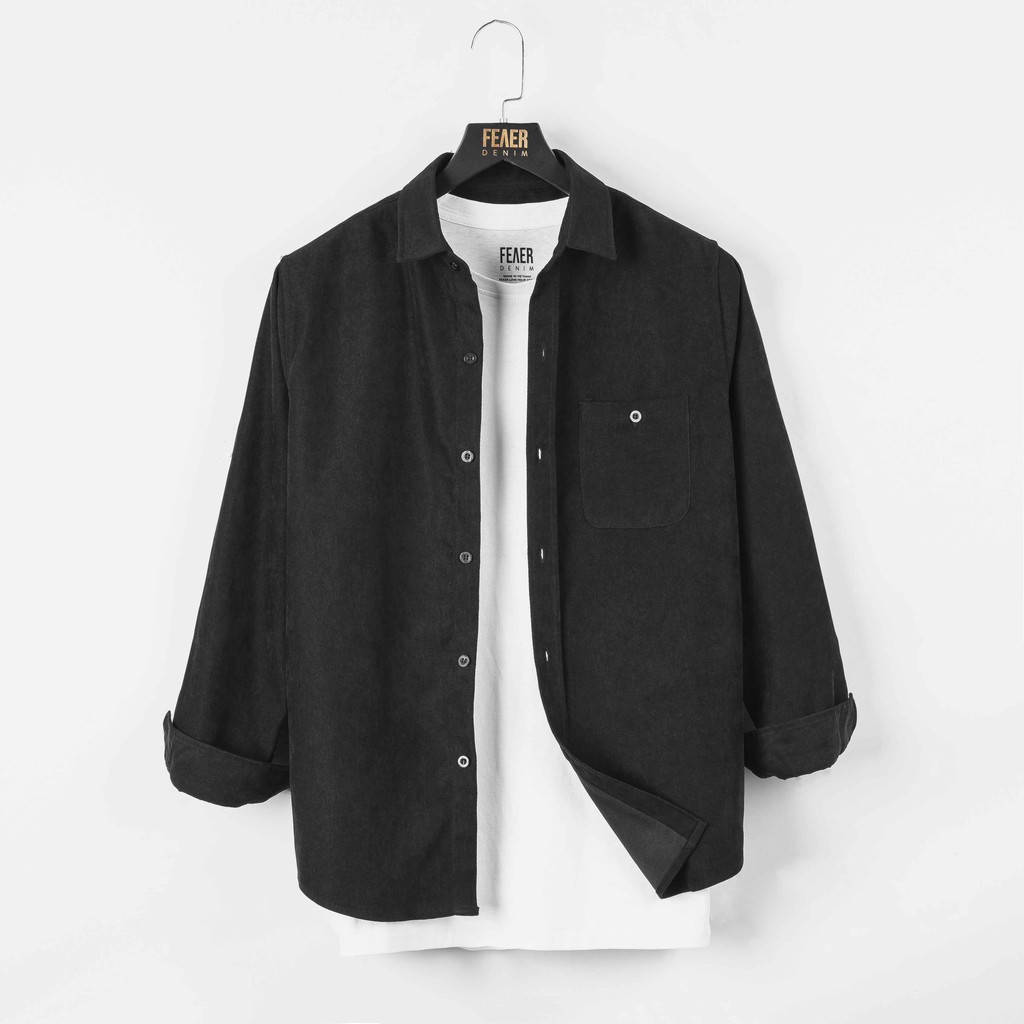 Áo sơ mi nam FEAER DENIM chất mềm mịn thoáng khí VELVET FABRIC 3 màu | BigBuy360 - bigbuy360.vn