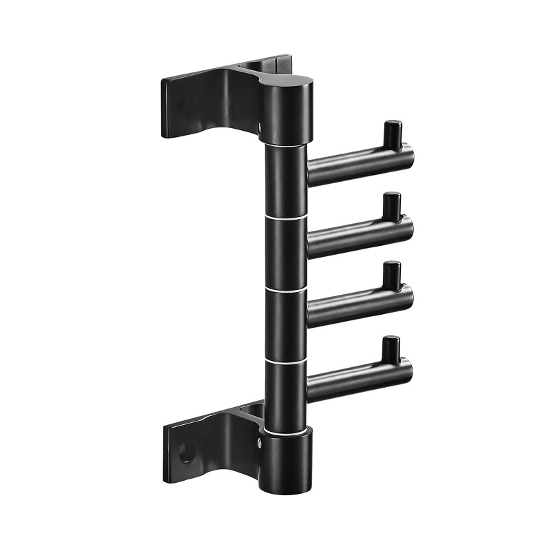 Móc Treo Áo Khoác Xoay Được 3 / 4 Móc Đa Năng Sáng Tạo Cho Nhà Bếp Nhà Tắm