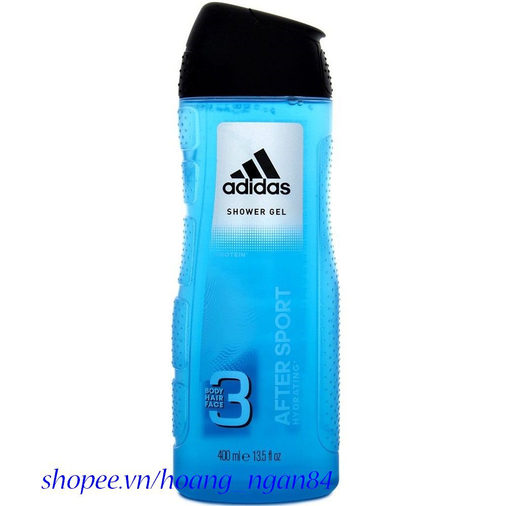 Sữa tắm, dầu gội, sữa rửa mặt Adidas 3 in 1, dung tích 400ml, hàng chính hãng