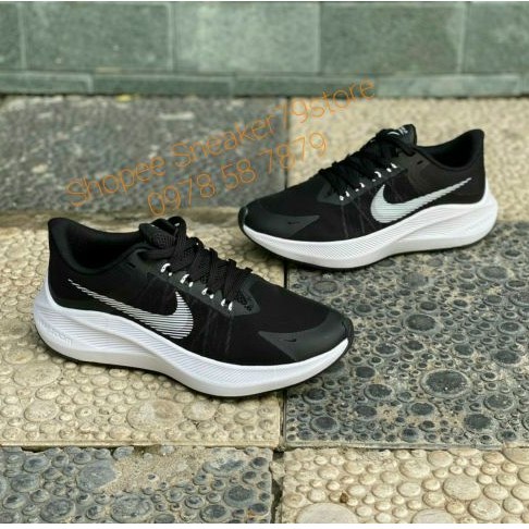 Giày Nike Running Zoom Winflo 34 (20) Black/White Nam/Nữ [Chính Hãng - FullBox]