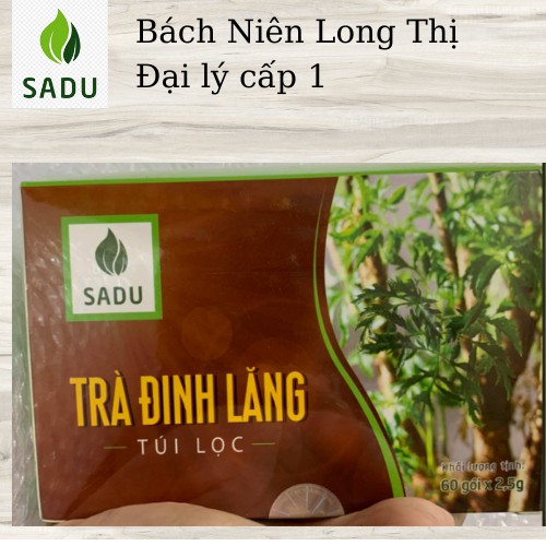 (Lá Đinh Lăng không chất bảo quản) Trà lá đinh lăng- mát gan, an thần, ngủ ngon- Sadu