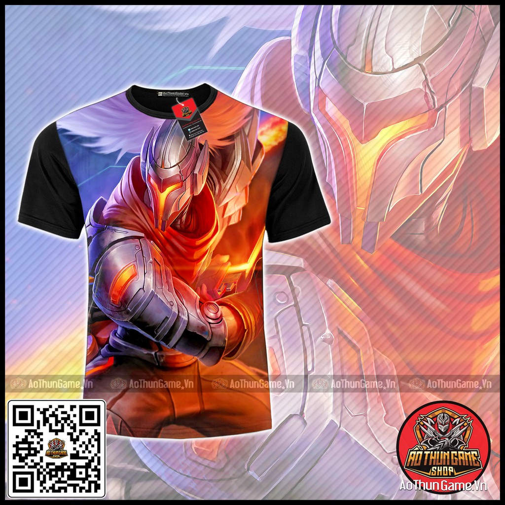 ☘️ Áo liên minh huyền thoại Yasuo siêu phẩm cực đẹp (3D Đen) Áo đấu Game Tốc Chiến LMHT LoL ☘️ (Shop AoThunGameVn)