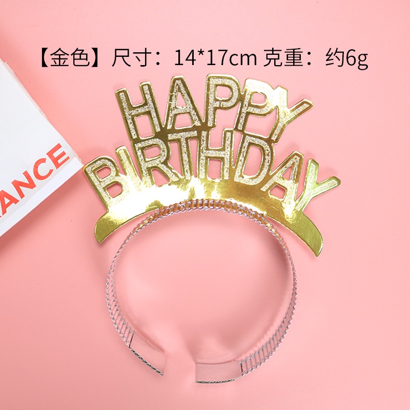 Mũ Sinh Nhật In Chữ happy birthday Sáng Tạo Cho Người Lớn Và Trẻ Em