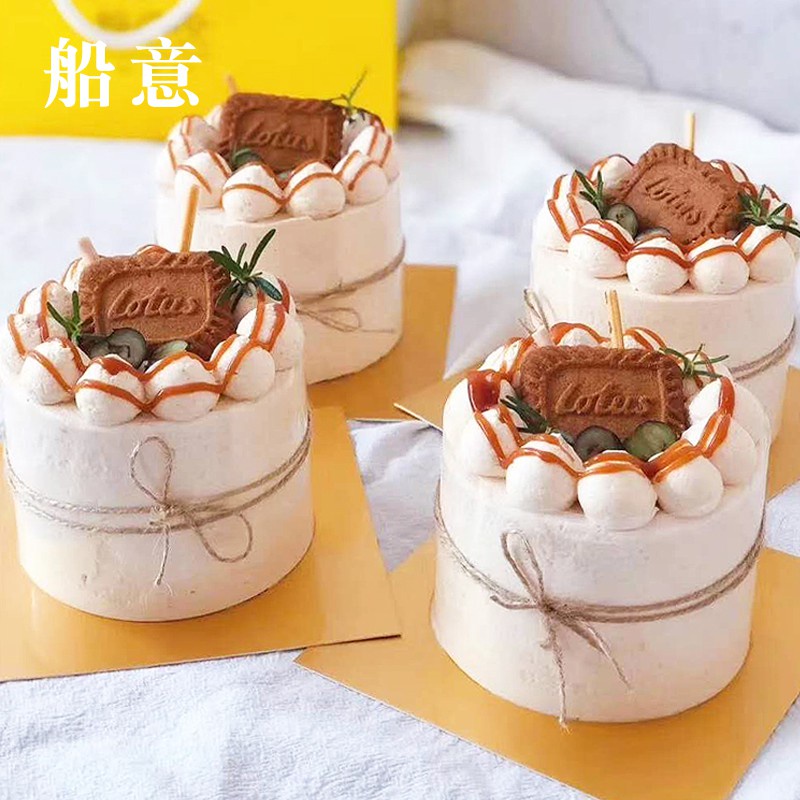 Đồ trang trí bánh kem  cuộn dâu gai 50m quấn thành bánh kem