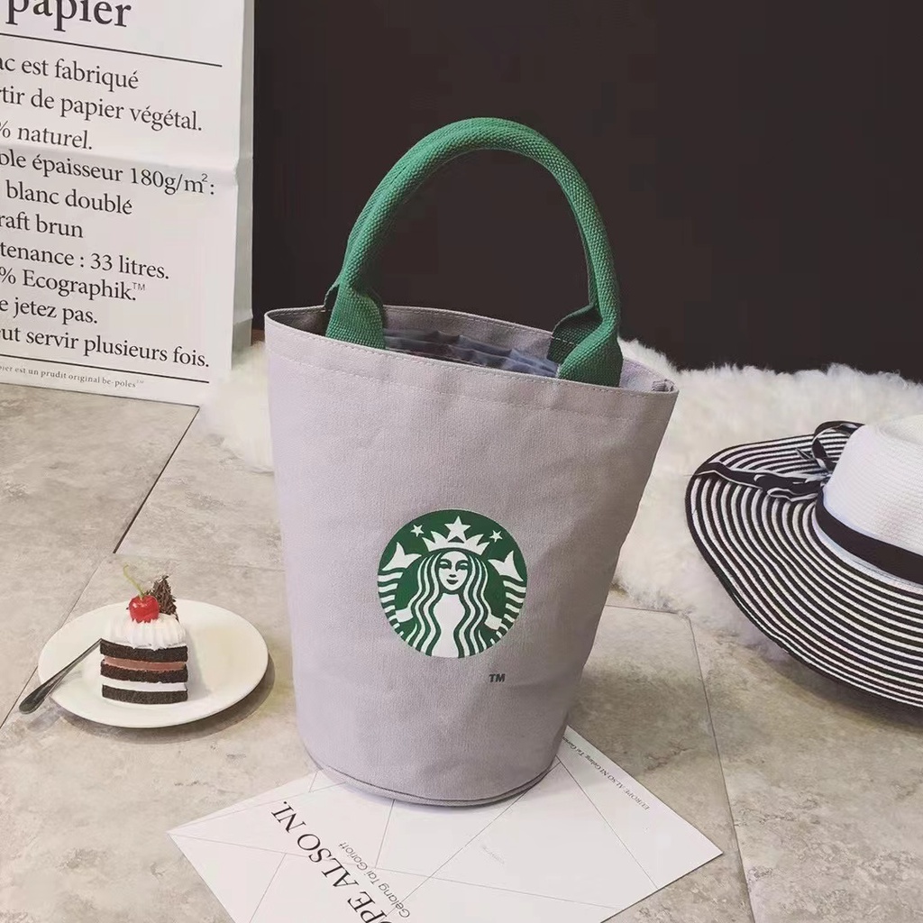 Túi Đựng Hộp Cơm Trưa Starbucks Đa Năng Thời Trang Cho Nữ