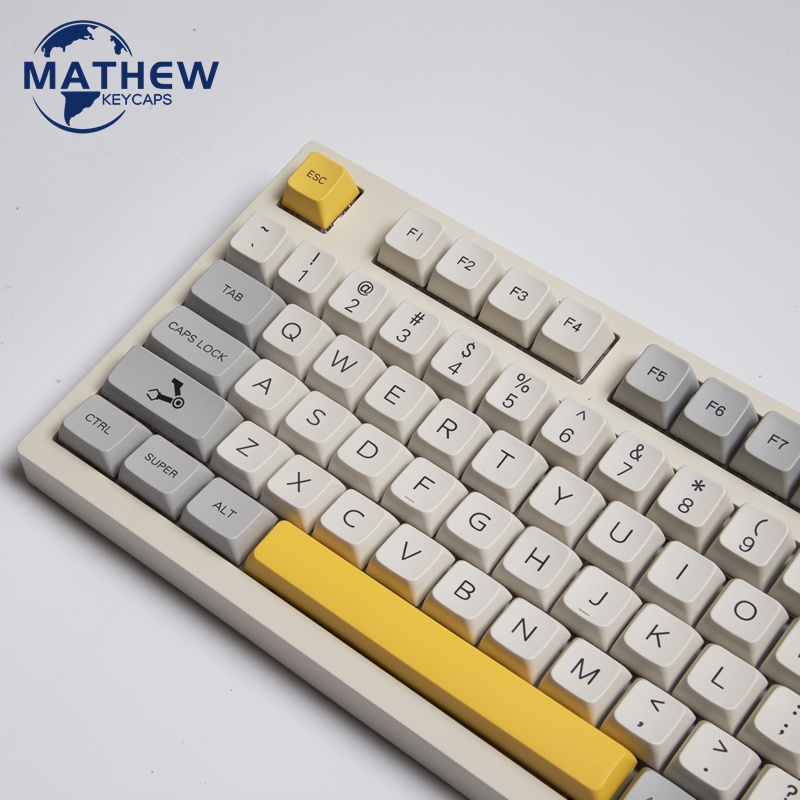 Heavy Industry Keycap 127 Keys PBT Dye-Sublimation MDA Profile Keycaps for Cherry MX Mechanical Keyboards