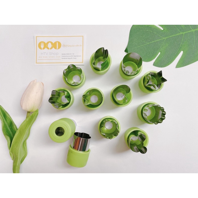 Dụng cụ cắt tạo hình rau củ quả, làm bánh, cho bé ăn dặm tập bóc nhón