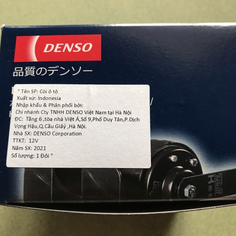 Cặp còi sên Denso chính hãng