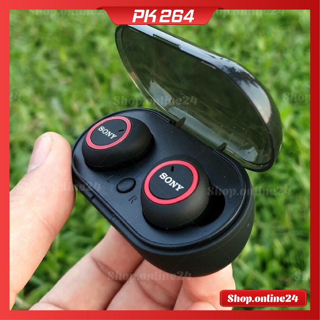 [Bảo hành 6th] Tai nghe Bluetooth Đen Sony sport TWS-D76 Rất ấm Bass-treble rõ ràng