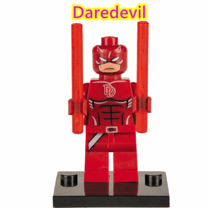 Đồ chơi Lego mini hình Spiderman Daredevil Iron fist cool ngầu