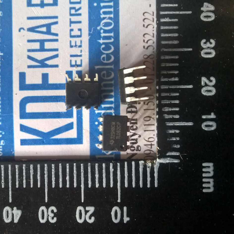 10 con TL062CP TL062 DIP-8 OPAMP ĐÔI CHÂN CẮM kde1209