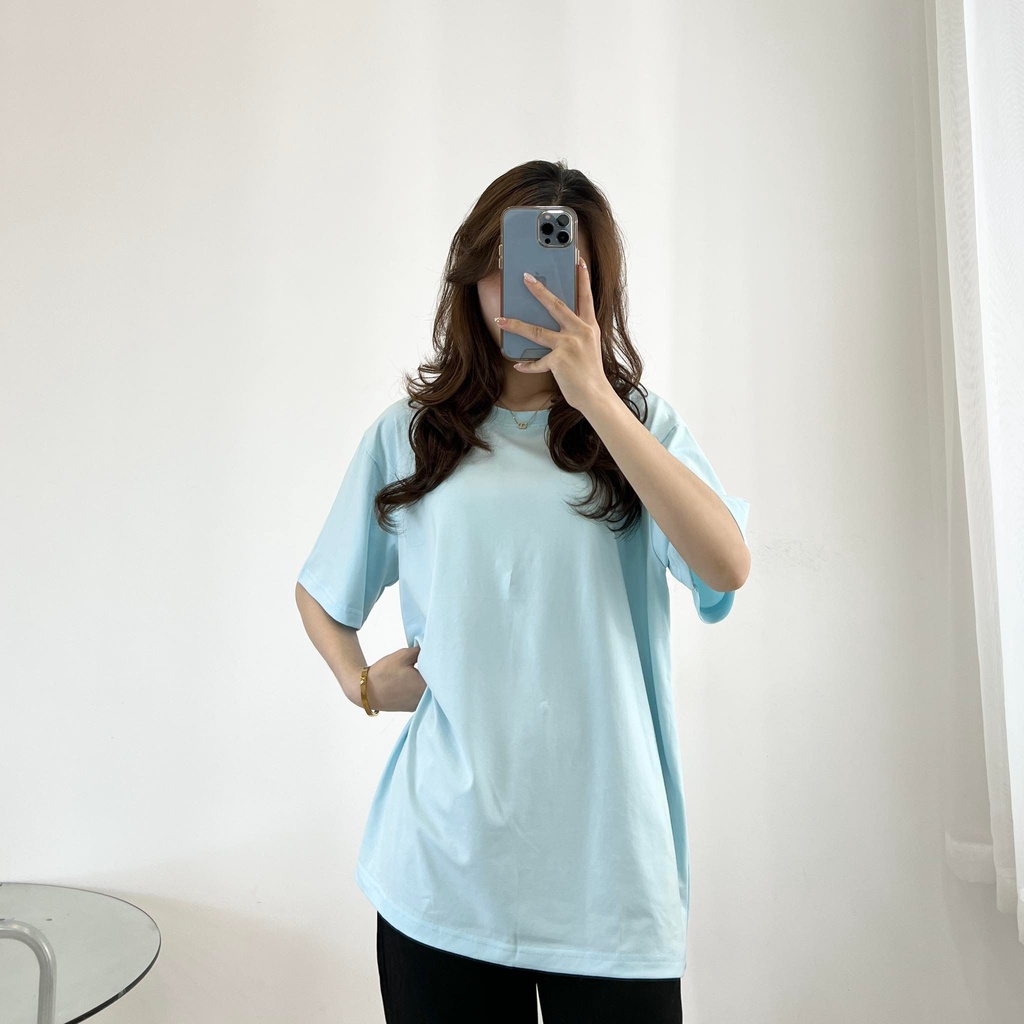 Áo thun trơn cotton co giãn tốt, thoáng mát thấm hút mồ hôi- Miho house