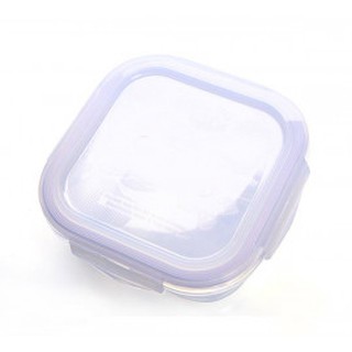 Hộp cơm văn phòng thủy tinh 320ml Hộp đựng thực phẩm hình vuông cao cấp có nắp hút chân không
