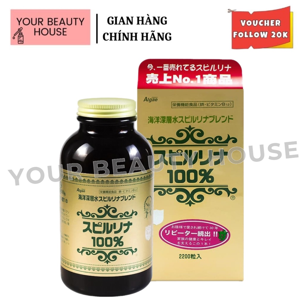 Viên uống Tảo Xoắn Nhật Bản 2200 viên