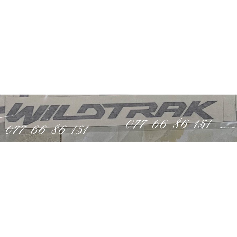 Tem Chữ wildtrack dán sau đuôi xe. Tem Chữ Wildtrack Ranger