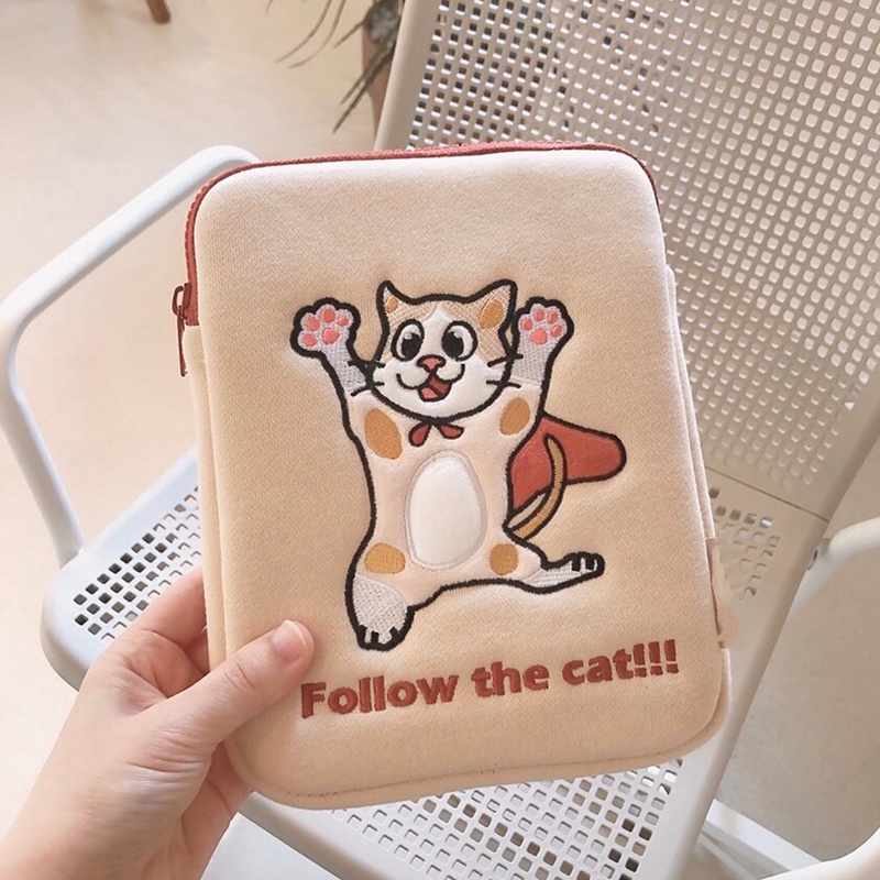 IELGY Túi Xách Đựng Máy Tính Bảng In Hoạt Hình Kiểu Hàn Quốc Dễ Thương Cho Bạn Gái