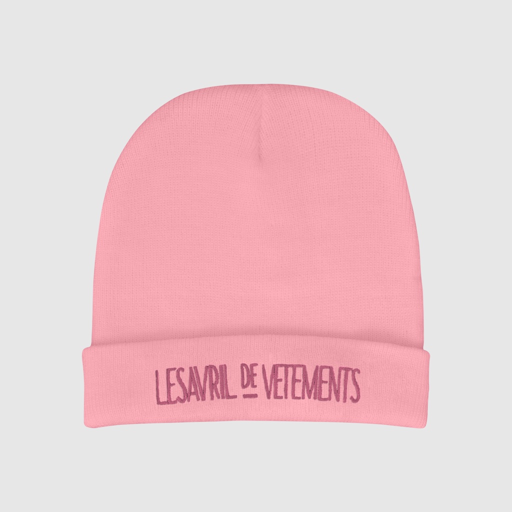 Mũ len Lesavril de Vetements Brilliante Pink