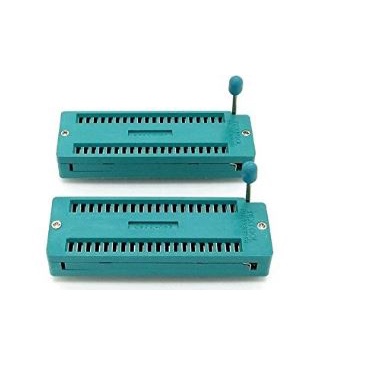 Đế kẹp IC 40P, đế IC 40P, đế kẹp IC cắm 40P, SOCKET KẸP IC 40P, đế kẹp IC 40 chân màu xanh, SOCKET IC 40P DIN