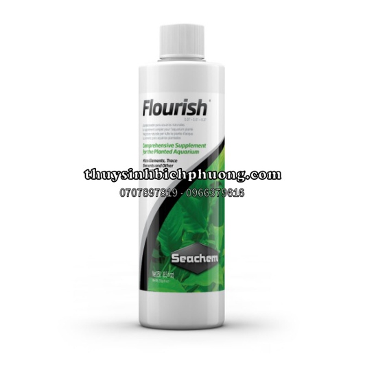 PHÂN NƯỚC FLOURISH SEACHEM - CUNG CẤP VI LƯỢNG KÍCH RỂ CÂY CHO HỒ THUỶ SINH