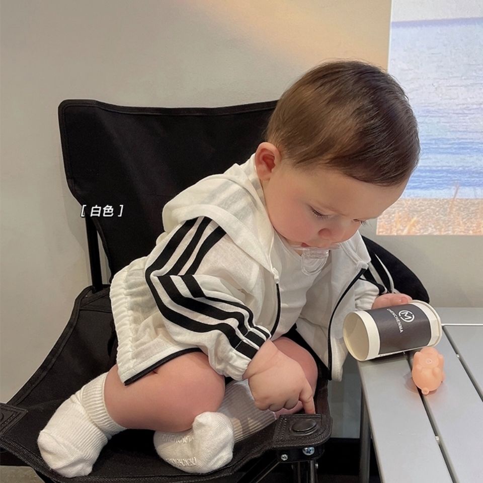 Áo Khoác Cardigan Chống Nắng Thoáng Khí Phong Cách Nhật Hàn 2022 Thời Trang Mùa Hè Cho Bé Trai