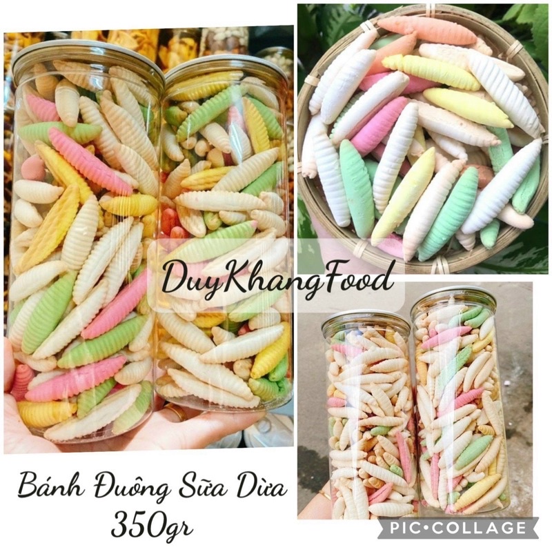 Bánh Đuông Sữa Dừa Bến Tre lon pet 350gr