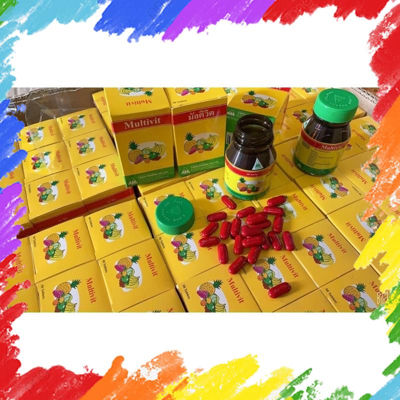 Nội Địa Thái Viên Uống Tăng Cân Bổ Sung 9 Vitamins Trái Cây Giúp Ăn Nhiều, Ngủ Ngon, Hấp Thụ Tốt, Mậ