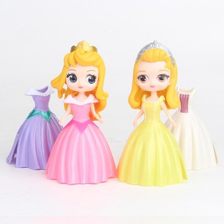 Búp Bê Thay Váy - Gồm 06 Búp Bê + 12 Váy ( Mẫu Lớn )