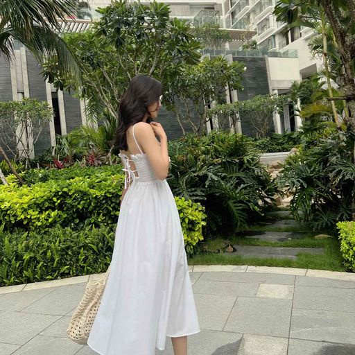 Đầm Dài Nữ Sunny Smocking , Chất Vải Kate Ford Thoải Mái , WDD000187 ,SOMEHOW