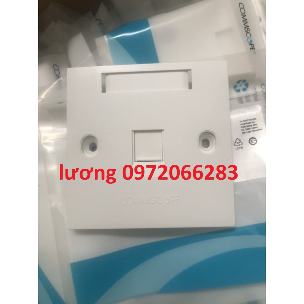 Mặt 1 Port Wallplate AMP Face Plate 1859049-1 mặt nạ vuông