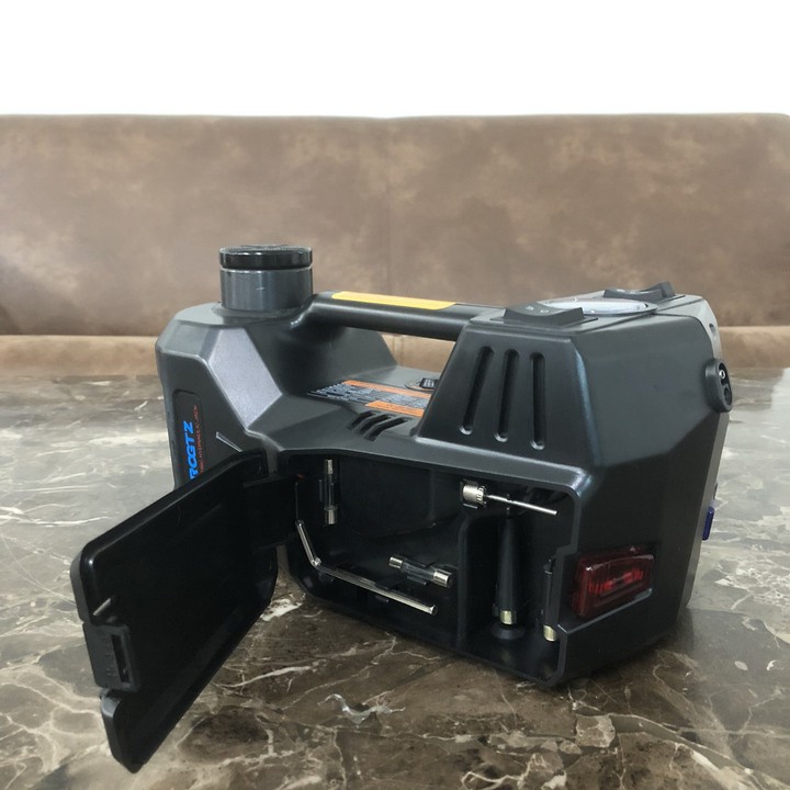 Bộ nâng kích gầm điện nhãn hiệu ROGTZ kiêm máy bơm lốp ô tô đa năng 2 trong 1 - TY-155EHJ