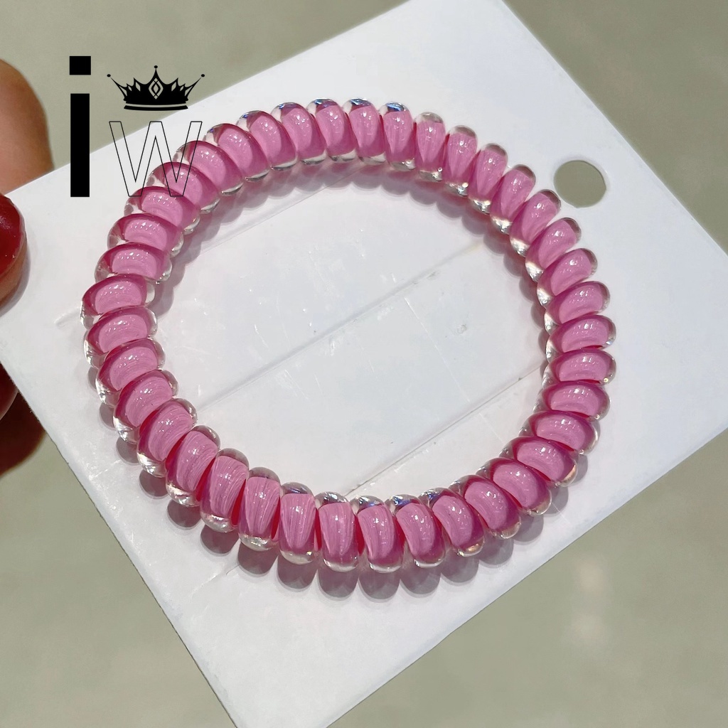 Dây Cột Tóc Lò Xo Co Giãn Màu Sắc Ngọt Ngào Thời Trang Cho Nữ