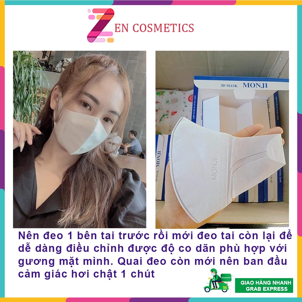 Khẩu Trang 3D MASK Công Nghệ Dập Nhật Bản Hộp 50 Cái