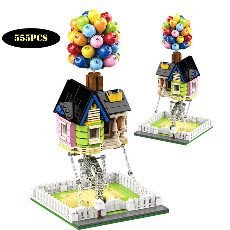 Đồ chơi xếp hình lắp ráp mô hình Balloon House Tensegrity Sculptures Anti Gravity Dynamics Physics Balance DK 7025