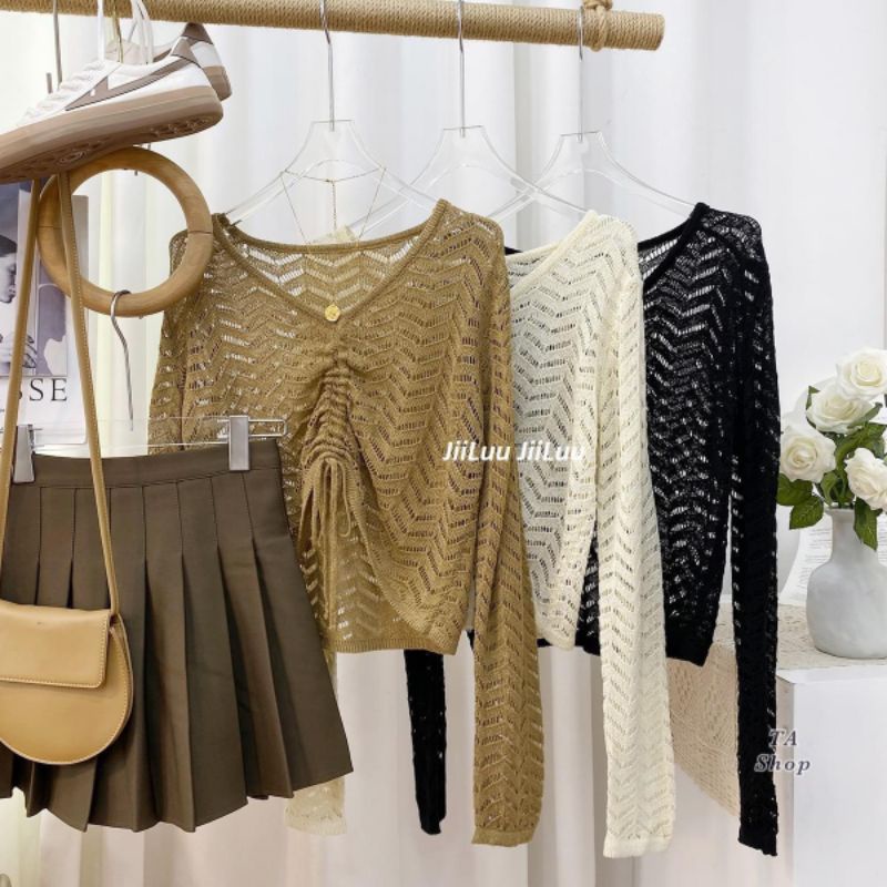 Áo lưới dây rút hàng QC