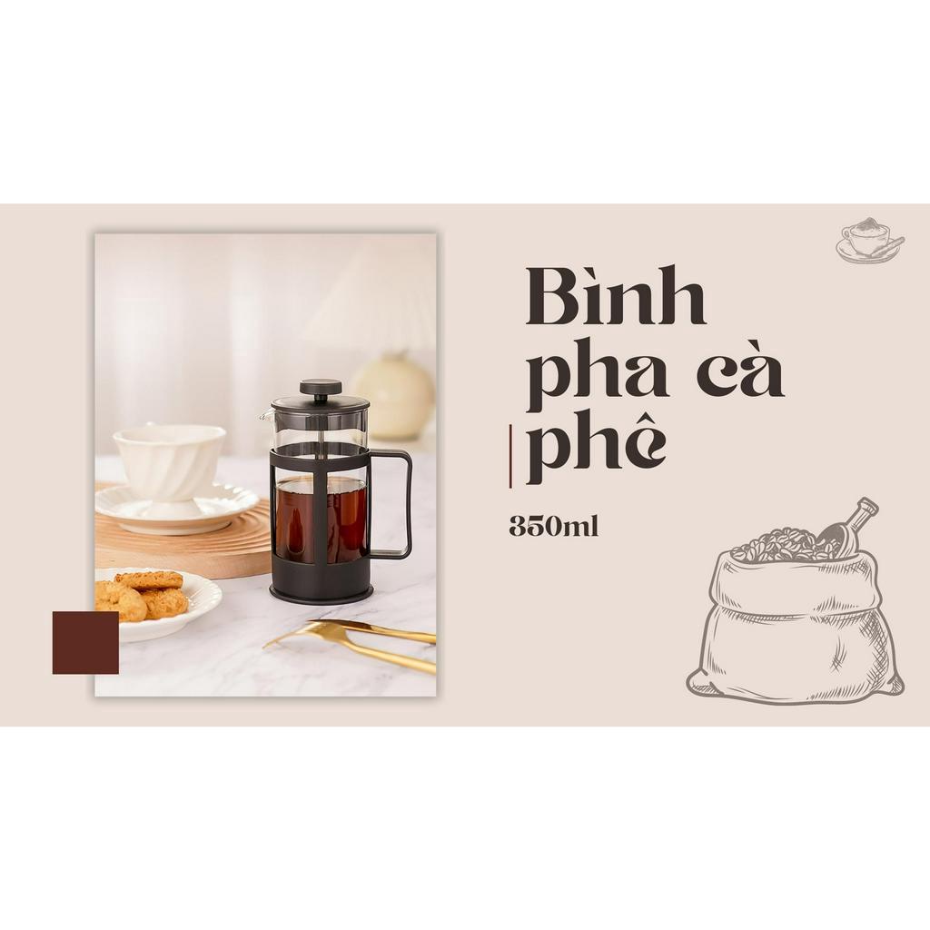 Bình pha cafe, pha trà chuẩn kiểu Pháp. Bình cafe để bàn 350ml Vega365.vn