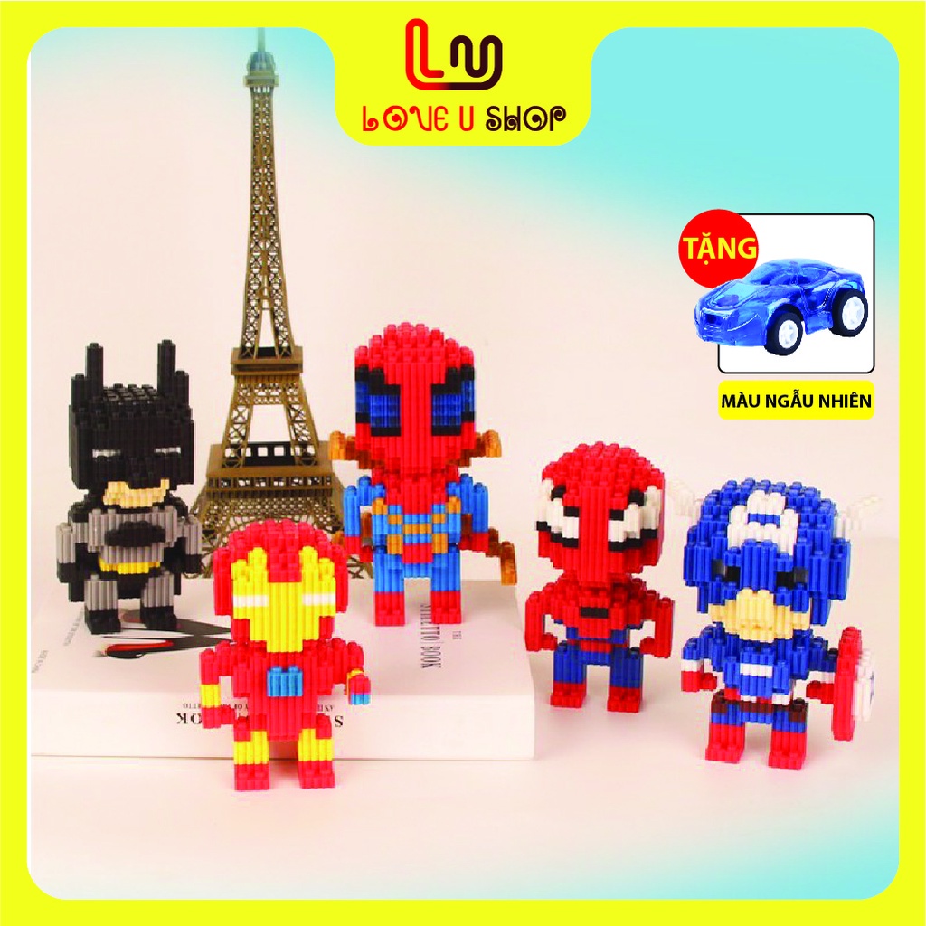 Lego marvel, mô hình lắp ráp, siêu nhân Captain American.