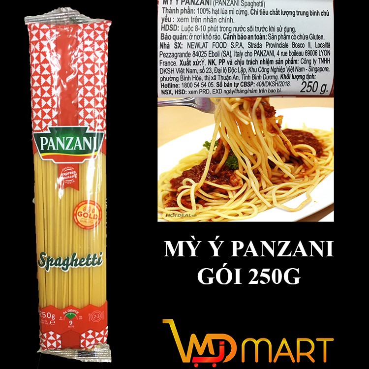 MỲ Ý PAZANI SPAGHETTI GÓI 250G