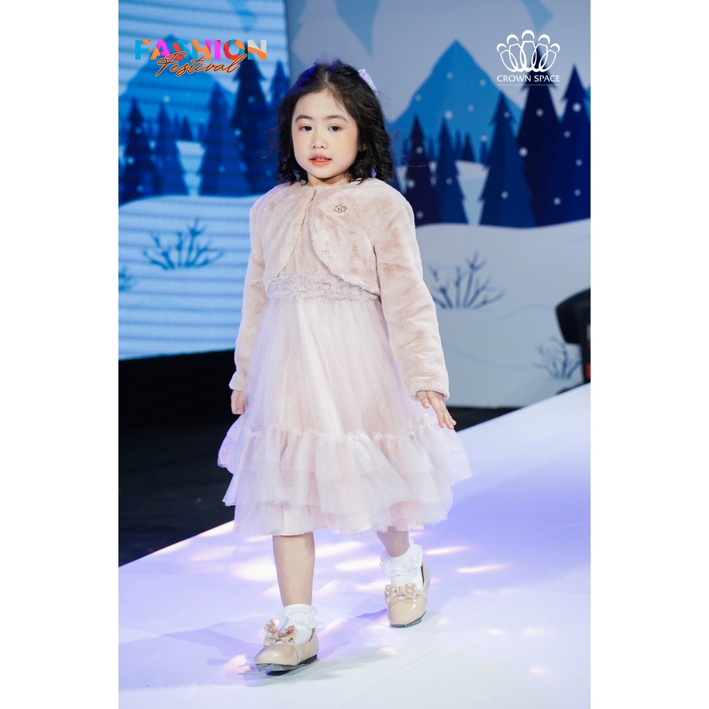 Váy Công Chúa Dành Cho Bé Gái Phiên Bản Limited Crown Kids CKGL6811906 Size 9 - 19Kg
